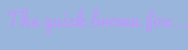 Image with Font Color B69EF7 and Background Color 9AB5DC
